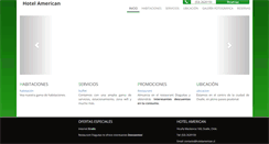 Desktop Screenshot of hotelamerican.cl