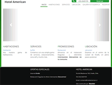 Tablet Screenshot of hotelamerican.cl